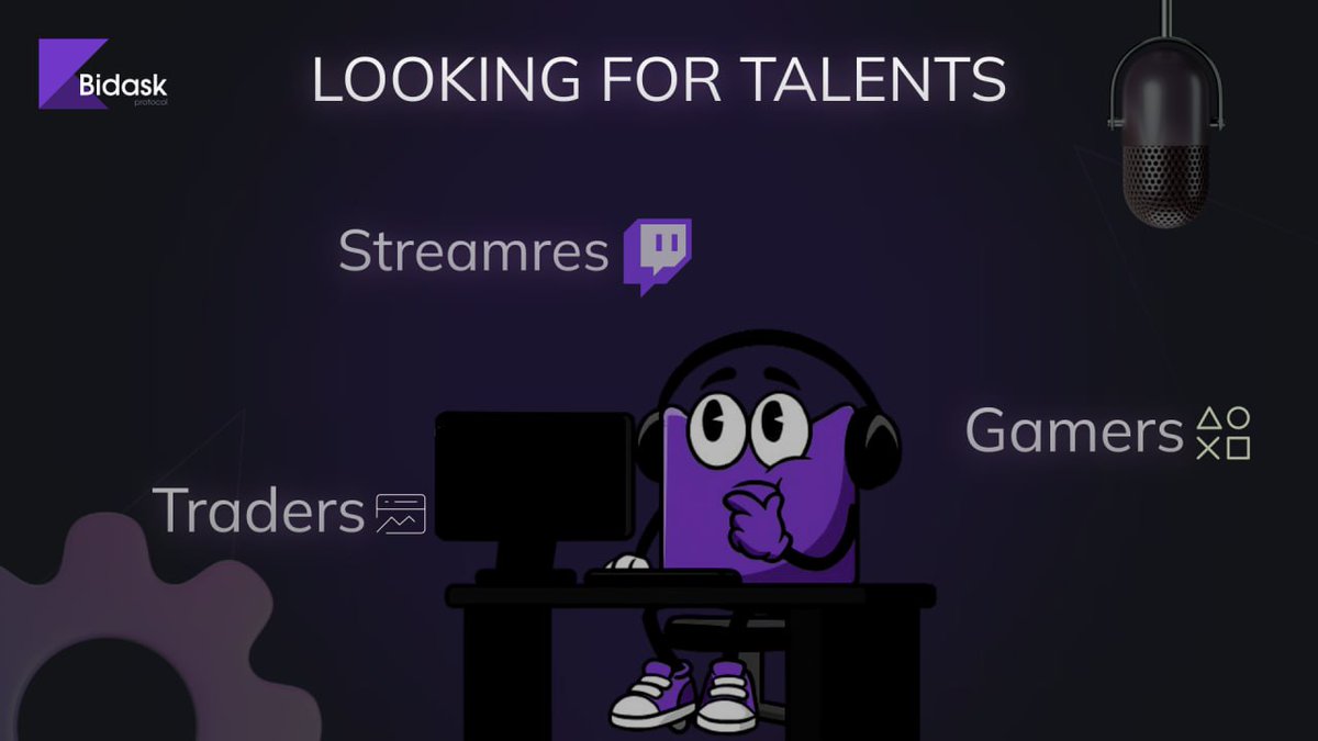 BidaskProtocol's tweet image. Bidask Protocol is looking for talent!
We believe the skills required for success in the gaming world and trading — strategy, analysis, risk management, and quick decision-making — are perfectly applicable to the world of DeFi.
That's why we are looking for streamers who are…