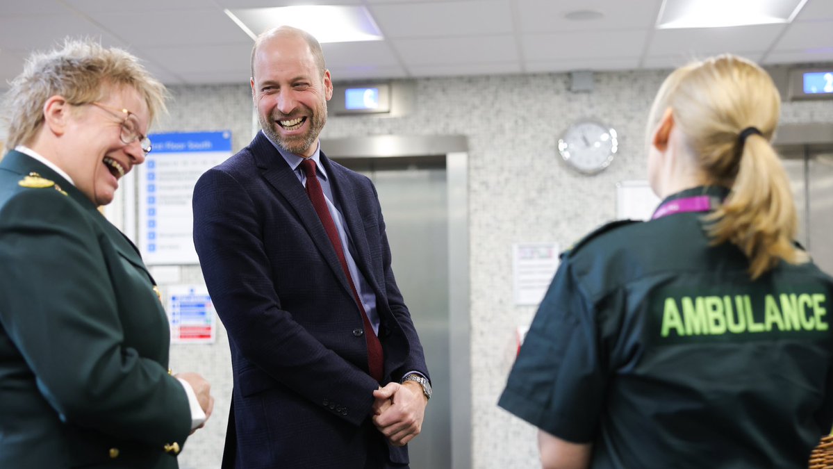 Visiting the London Ambulance Service headquarters in Waterloo to mark its 60th year of service.
