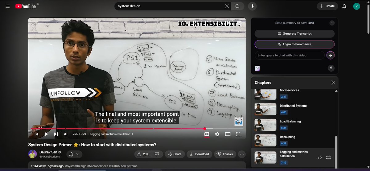 ErrorDrivenDev's tweet image. Finally starting the GOAT system design series by Gaurav Sen. Let's get this bread! 🚀