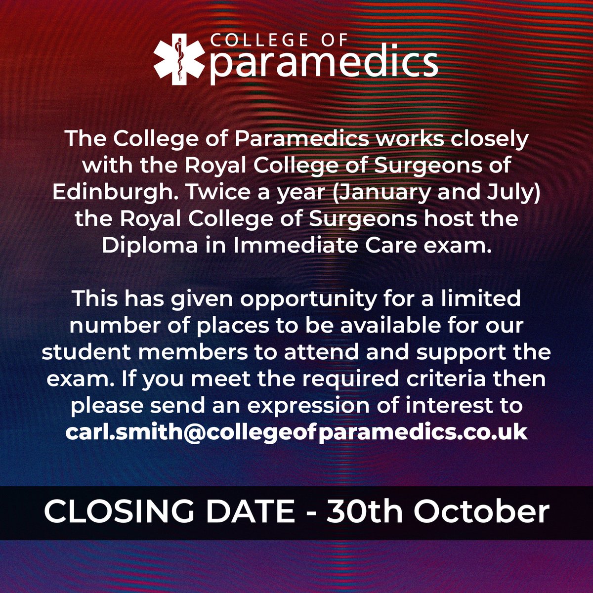 Royal College of Paramedics tweet media