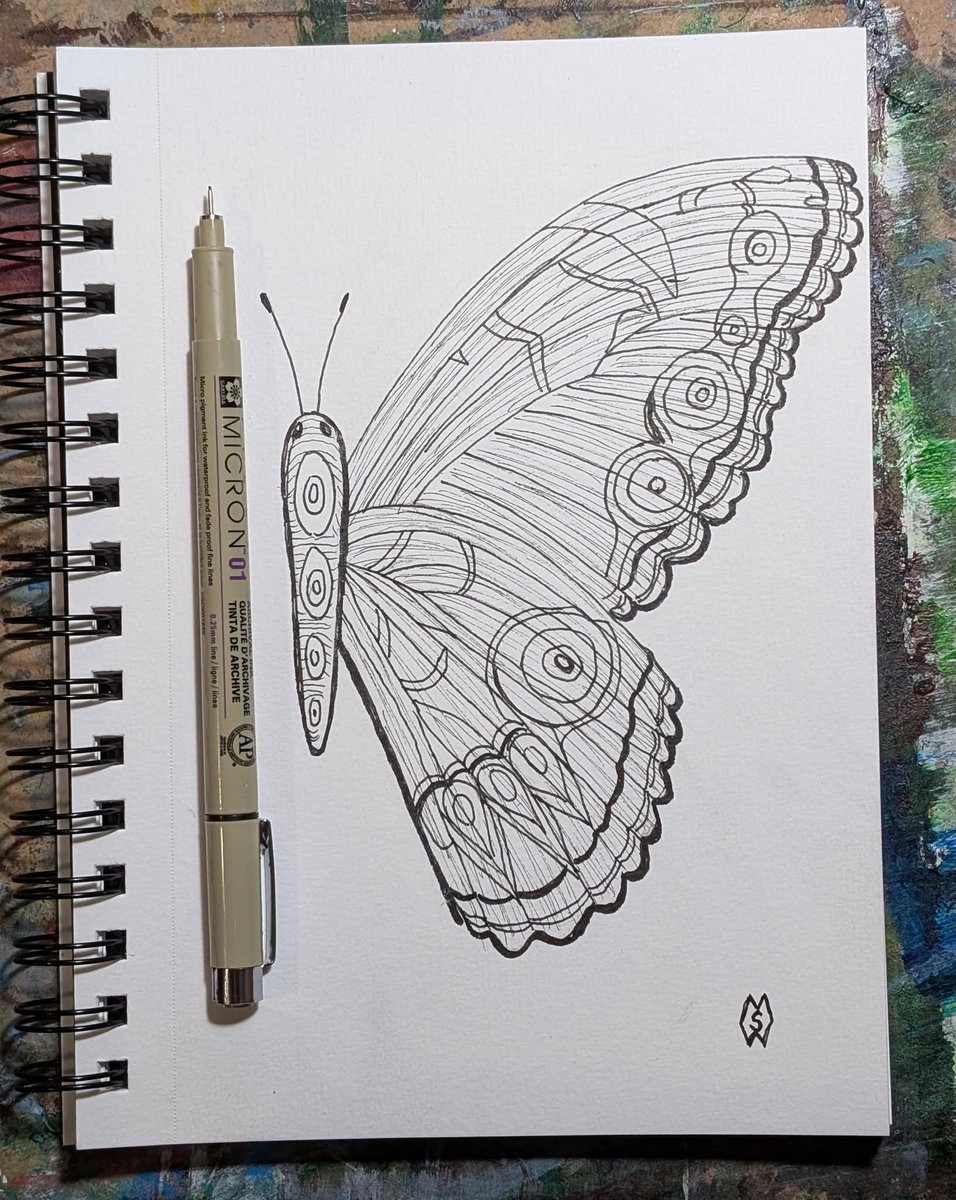 MattStarrFineA1's tweet photo. INKTOBER 2025- DAY 17 ornate

#mattstarrfineart #inktober #inktober2025 @inktober #inkartist #ink #art #inkwork #blackandwhite #sketch #design #inking #inkwork #doodle #creative #artist #ornate #butterfly #butterfies #insect https://t.co/DzY1Wmb52i