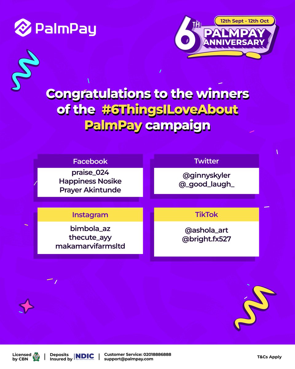 PalmPay Nigeria tweet media