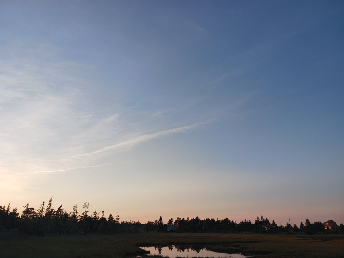 ImagesCoast's tweet image. R U Blind?
Look up to see the jet aircraft pollution over Nova Scotia Canada September 16th 2025  
#chemtrails #contrails #RUblind