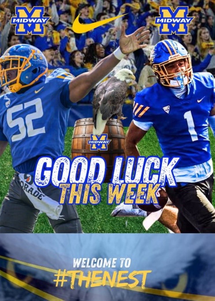 Much love from Midway university!! <a href="/GoMocsFB/">Chattanooga Football</a> <a href="/CoachBoom26/">Boomer Roepke</a> <a href="/NSU_Football/">Northeastern State Football</a>
<a href="/CoachKato97/">Coach Kato Hitson</a> <a href="/CoachSaeed1/">Coach Saeed Lee</a>
<a href="/CoachJoeAdam/">𝐉𝐨𝐞 𝐀𝐝𝐚𝐦 𝐇𝐁𝐂</a> <a href="/Coach_Kirkland/">Anthony Kirkland</a> <a href="/MacCorleone74/">Rion (Ree-un) Young</a> <a href="/AnthonyJonesFB/">Anthony Jones Jr</a>
<a href="/OfficialBCos/">Coach B, Coach Cos, Coach Cosby</a> <a href="/CoachTQuinn/">Torenzo Quinn</a> <a href="/CoachPrince7/">Munir Prince</a>