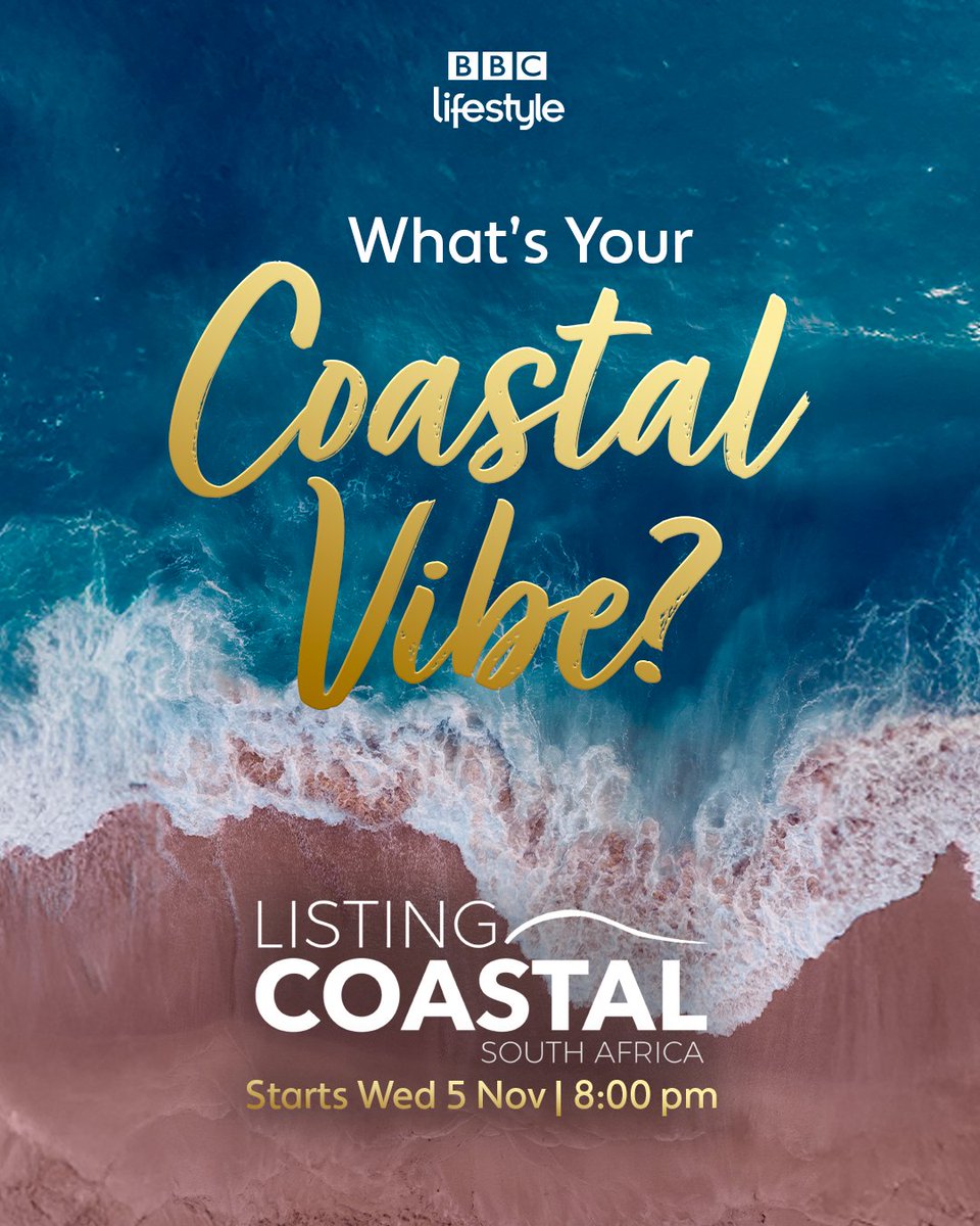 BBCS_Africa's tweet image. Salt in the air. Sun on your skin.
The coast calls in many ways — so which one’s yours? 🌴
Tell us your coastal vibe below 👇
#ListingCoastal South Africa — coming soon to BBC Lifestyle.

#WhatToWatch #TVGuide #LuxuryHomes #Luxury