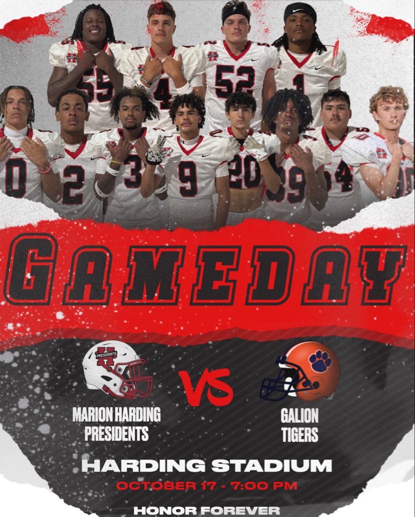 The team is ready to finish the season strong! It starts with a big matchup tonight at Harding Stadium against Galion! Come out and support the team as they look to find another Win! 

#DTR #HonorForever