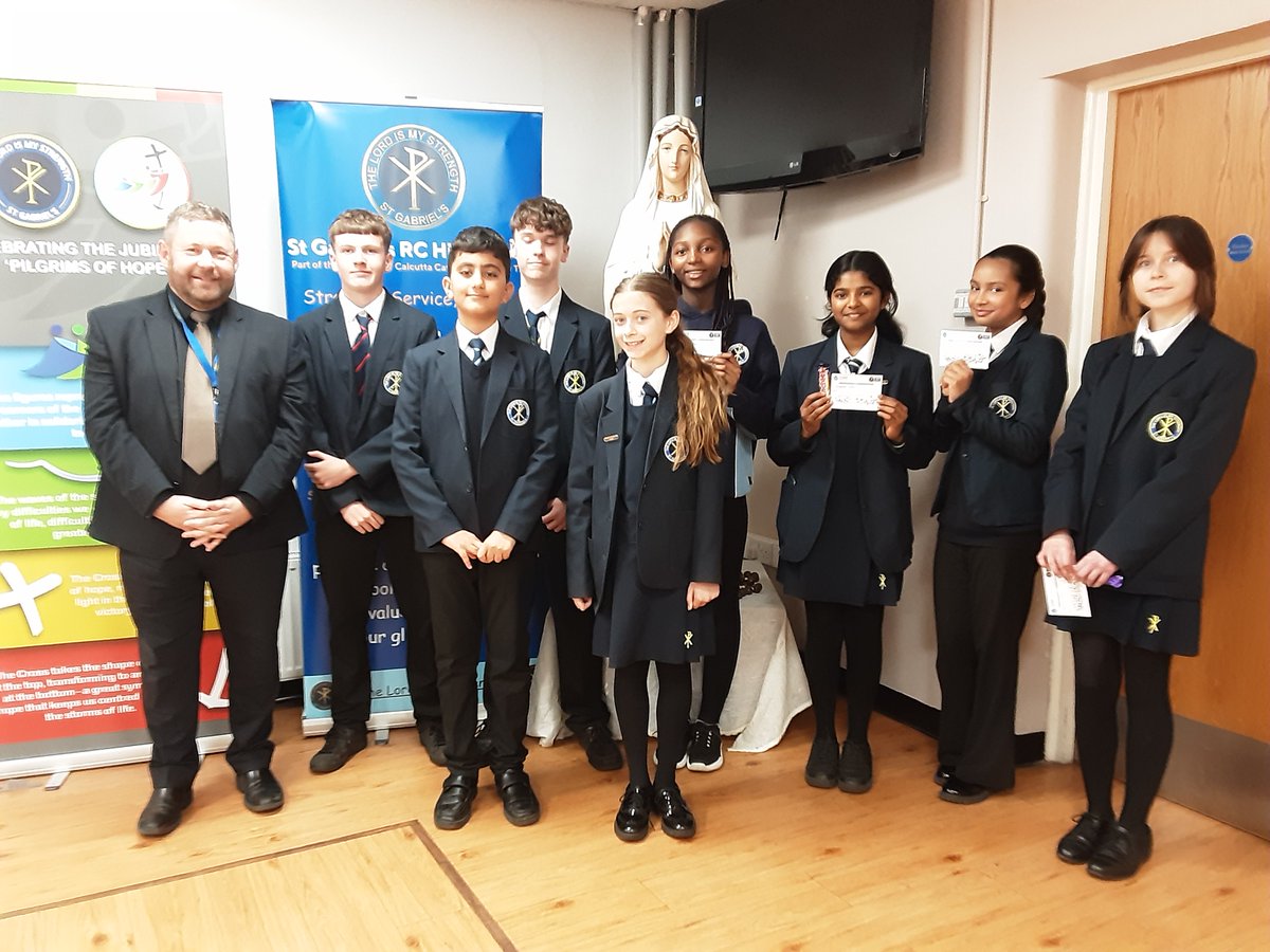 StGabsBury's tweet photo. Congratulations to our amazing students who have achieved a Headteacher's Commendation for living out our mission statement. We are incredibly proud of you all! π #StrengthServiceSuccess
@STOC_CAT https://t.co/aU3VdCoXKP