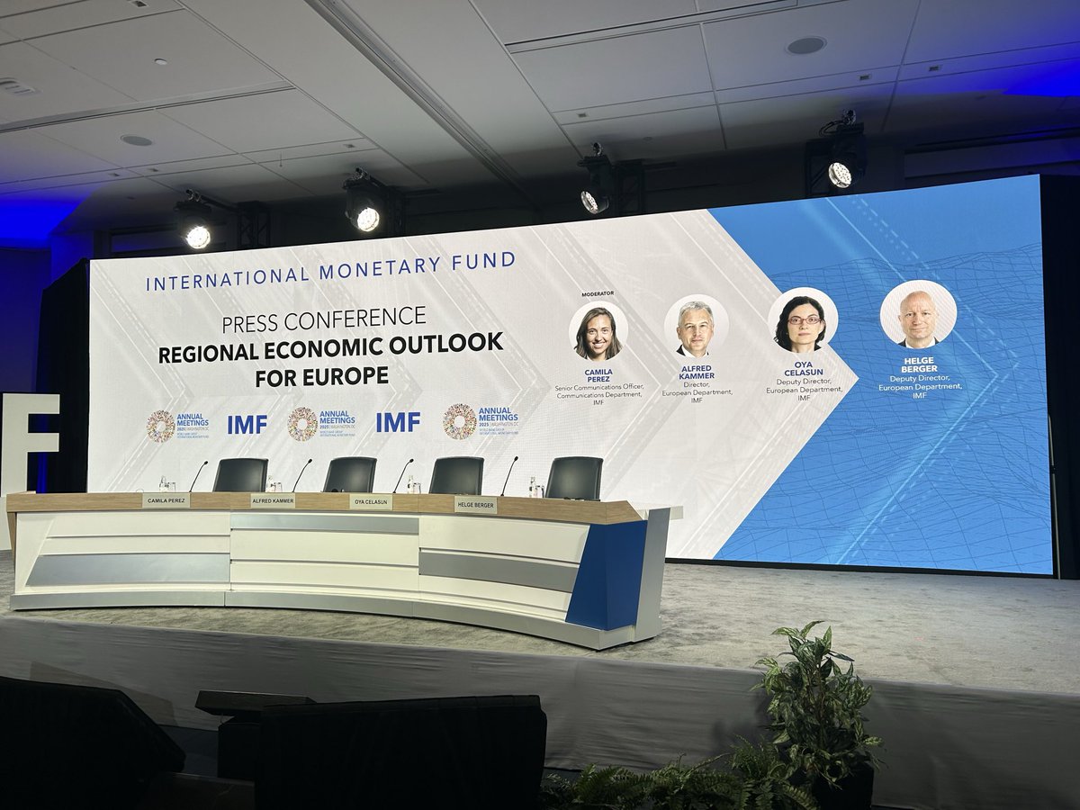 WATCH LIVE at 10 AM ET / 4 PM CET: IMF Regional Economic Outlook for Europe, Press Conference.

m.youtube.com/watch?v=n5zijQ… #IMFMeetings