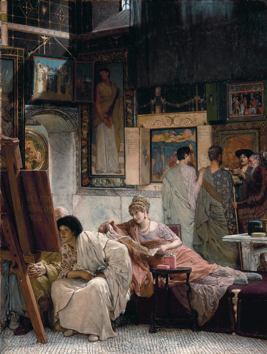 annie151092's tweet image. A Picture Gallery (1873)
By : Sir Lawrence Alma Tadema (1836-1912)
Netherlands painter & draftsman
Oil on panel, 76 x 59 cm
#paintings #art