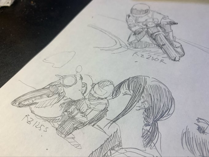 バイク描ける人はすげーなとおもいました