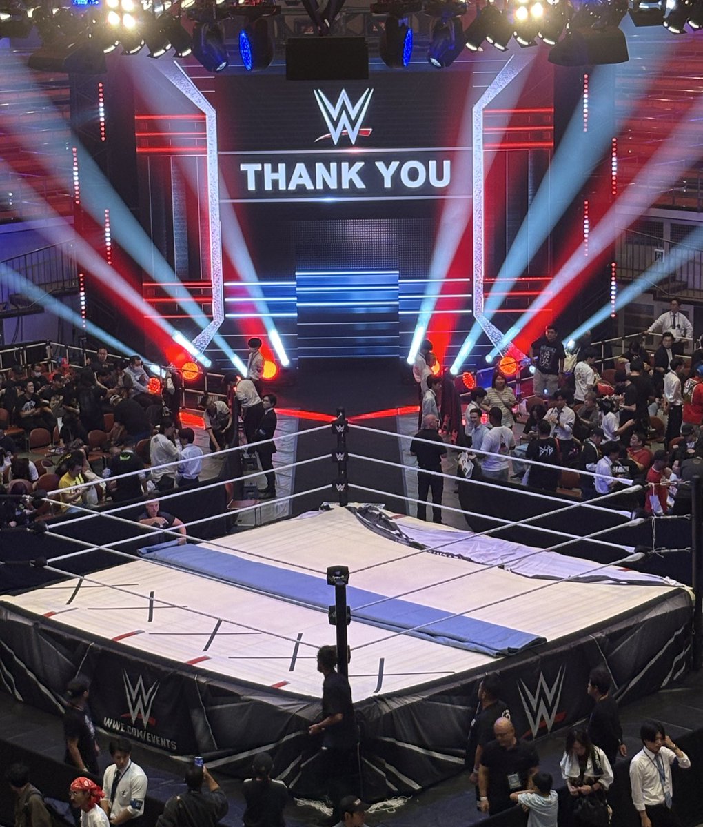 hexaring's tweet photo. THANK YOU
ほんと楽しかった！！
#WWESuperShowJapan https://t.co/VCL3rdmq3X