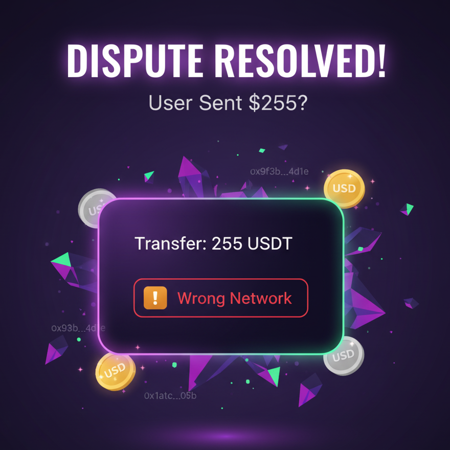 Crypt0Dudu's tweet image. 🚨 Ever lost money for a transfer in the wrong network?
This user did just that on a P2P Exchange, and complained to customer support about his own mistake… or was the mistake really his?
Here’s how Kleros jurors solved this week’s Kleros case of the week, a thread🧵1/8