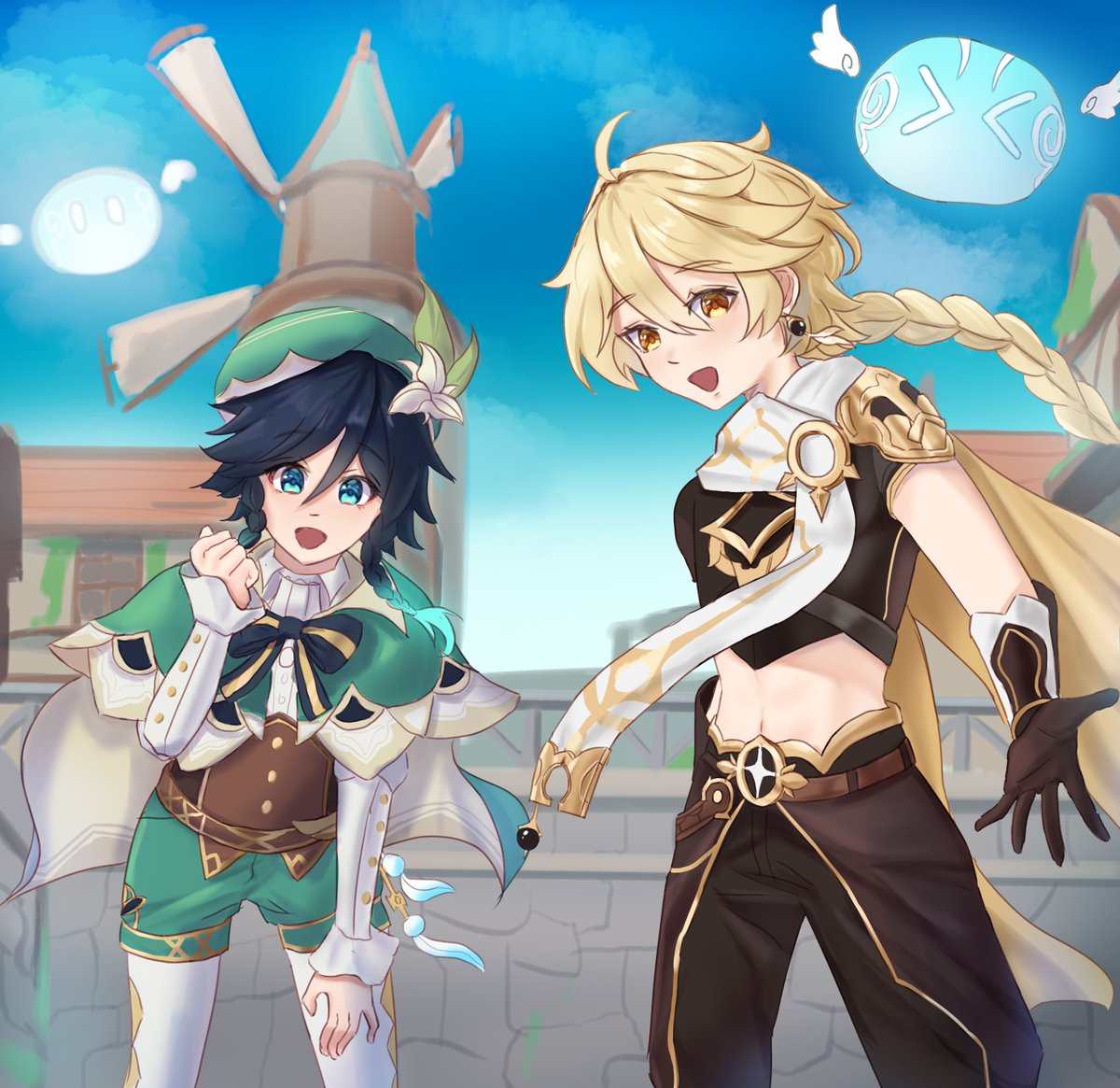 Pyth_y's tweet image. venti and aether !