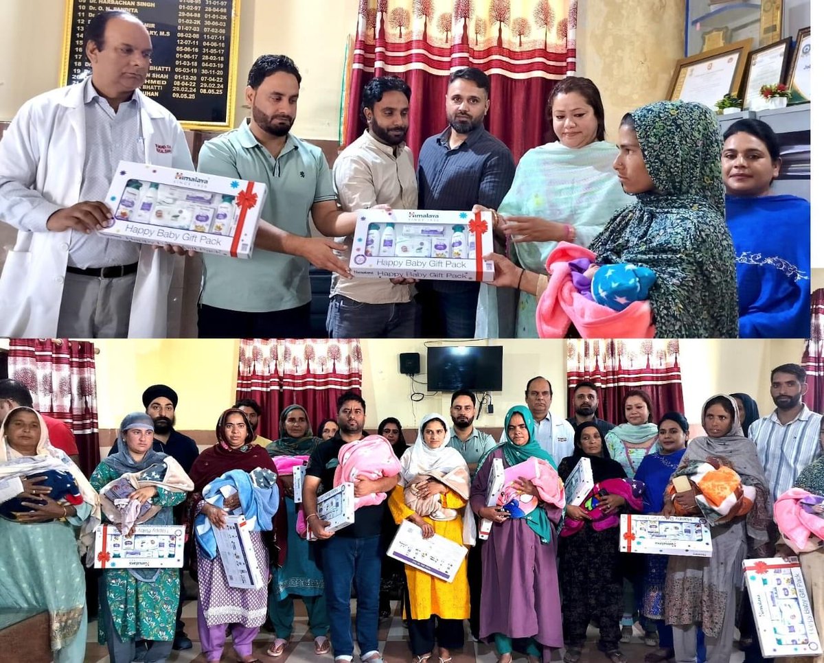 Social Welfare Department Poonch distributed baby kits to newborn girls at DH Poonch under Beti Bachao Beti Padhao, promoting their care &amp; well being.
<a href="/MSJEGOI/">Ministry of Social Justice & Empowerment, GOI</a> <a href="/socialwelfarejk/">Social Welfare Department, J&K</a> <a href="/diprjk/">Information & PR, J&K</a>
#betibachaobetipadhao 
#hygiene #Sanitation