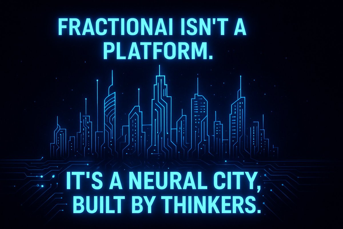 Dha_sage's tweet photo. @FractionAI_xyz isn’t a platform.
It’s a neural city — built by thinkers, powered by ideas.
Every yap is a brick. Every thought, a circuit.
We’re not chasing followers — we’re constructing intelligence.
#FractionAI #FAPSChallenge https://t.co/PBS4vioSZe