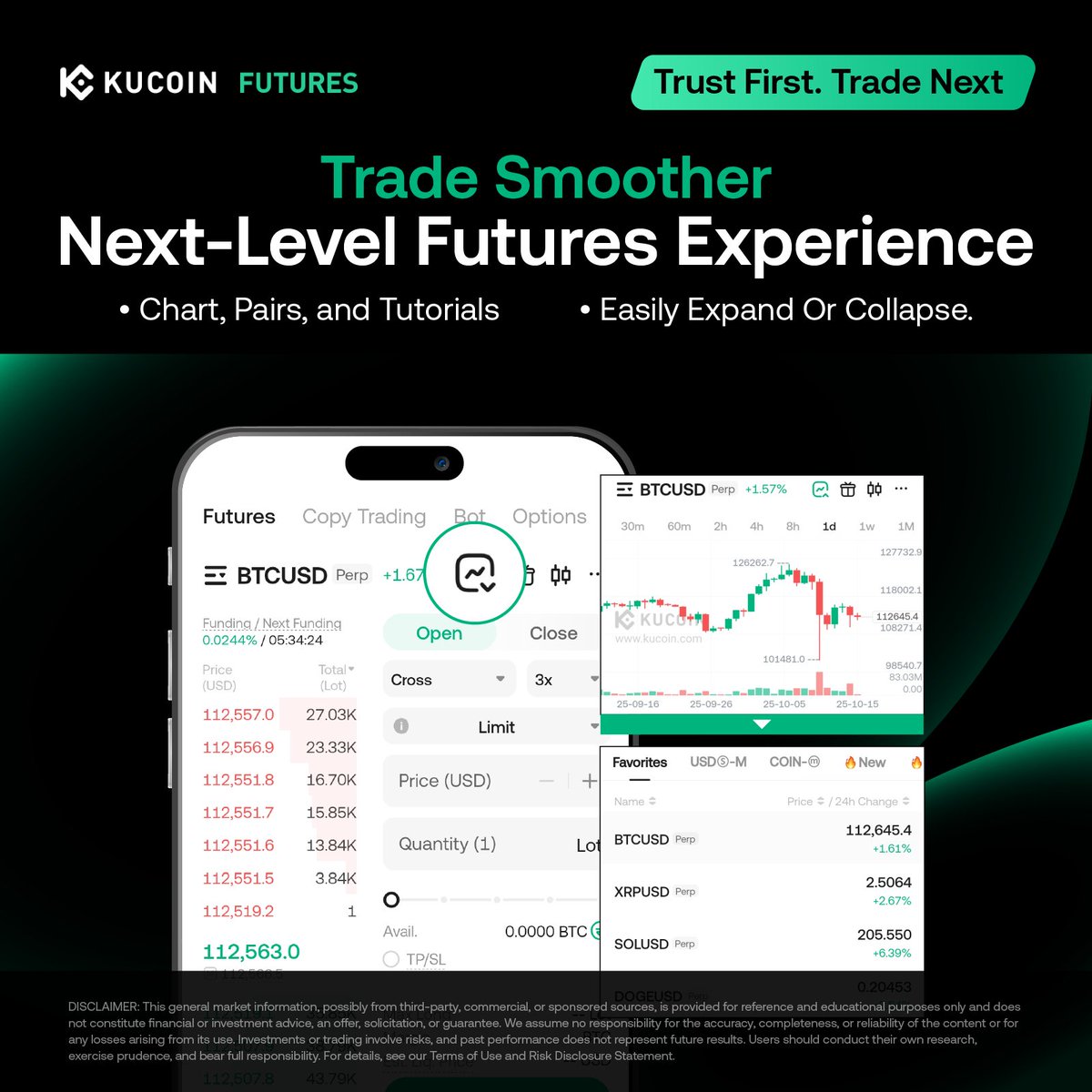 KuCoinFutures's tweet image. New app, new vibe 😏 
Trading’s smoother, faster, cleaner — basically, it just hits different. ⚡ 
One tap to switch, one tap to edit, zero excuses for missing that move 🚀 
👉 Update &amp;amp; feel the glow up→kucoin.com/download

#KuCoinFutures #CryptoTrading #AppUpdate