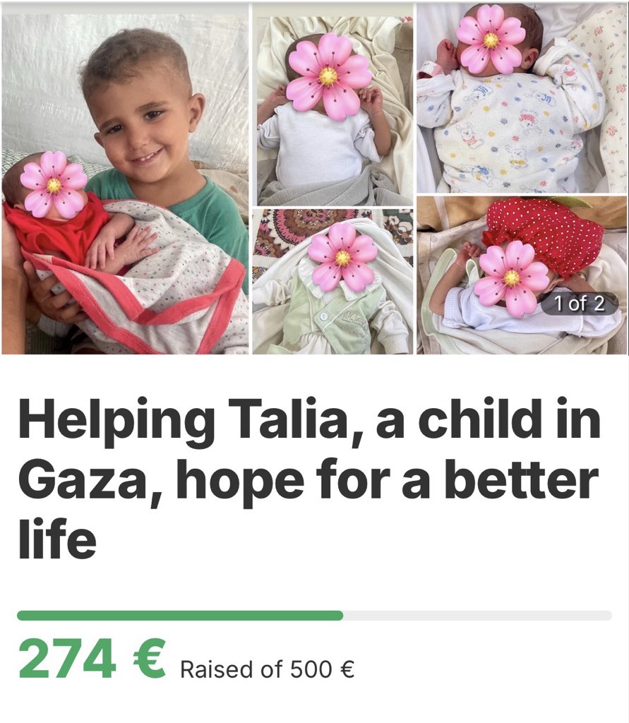 Mo7ammed_jb0ur's tweet image. There is little left to complete the campaign goal. We need $226. Are there 10 people who will donate $20? Help my daughter get what she needs.
🔗: chuffed.org/project/149514…
🔗: paypal.com/donate/?hosted…