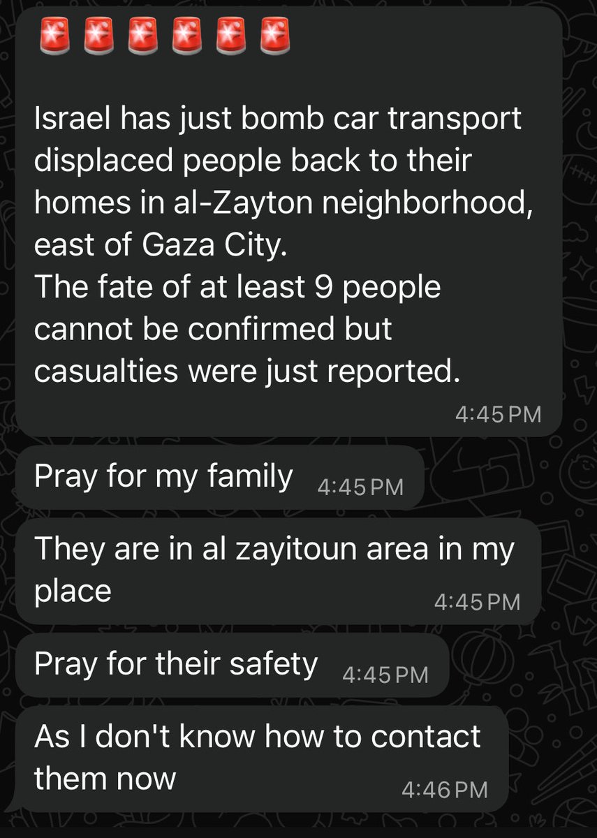 🚨 In yet another violation of the ceasefire, the zionists are bombing displaced Palestinians returning to Al-Zaytoun, east of Gaza City

Please donate to Ahmed’s family who just returned there: chuffed.org/project/133744…