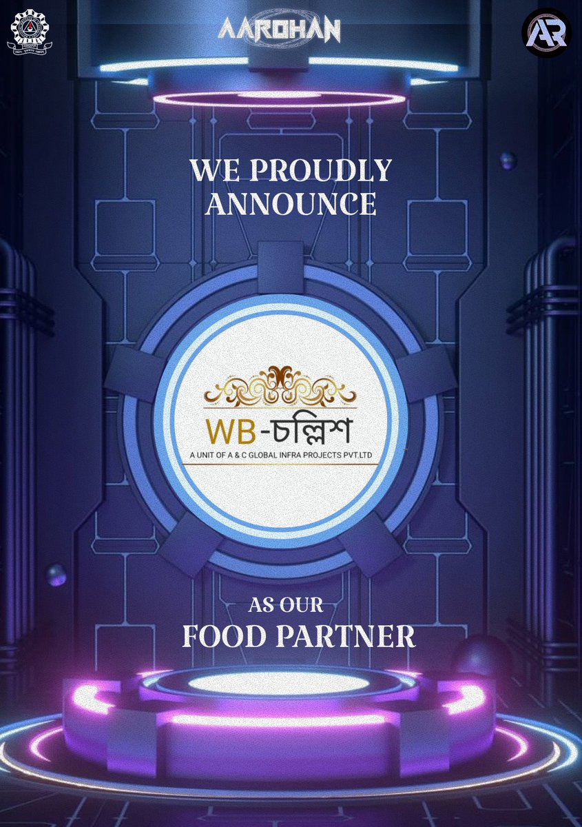 aarohan_nitdgp's tweet photo. 🍴 Excited to have WB-40 as the Official Food Partner for Aarohan 2025! 🎉
Fuel your energy, savor every bite, and keep the celebration going strong! ⚡

#Aarohan2025 #WB40 #FoodPartner #FuelTheFun #TasteTheEnergy https://t.co/DOQ6sHrnue