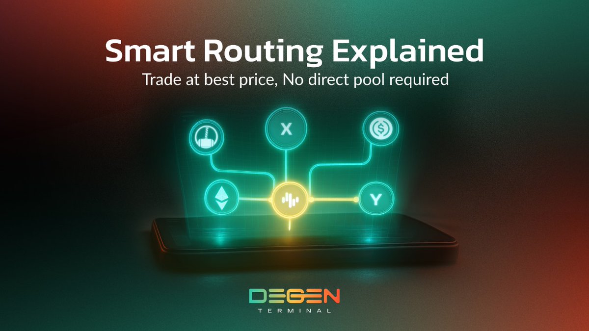 Ever wondered how swaps are executed without a direct pool, while still locking in the best price? That’s Smart Routing in action 🔥 

Smart Routing analyzes multiple liquidity pools to find the most efficient route for your token swaps, ensuring the best price even when no