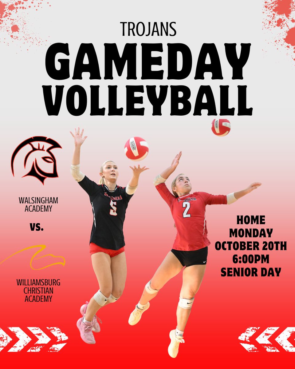 Come out and support Trojans Volleyball tonight for Senior Day!!!