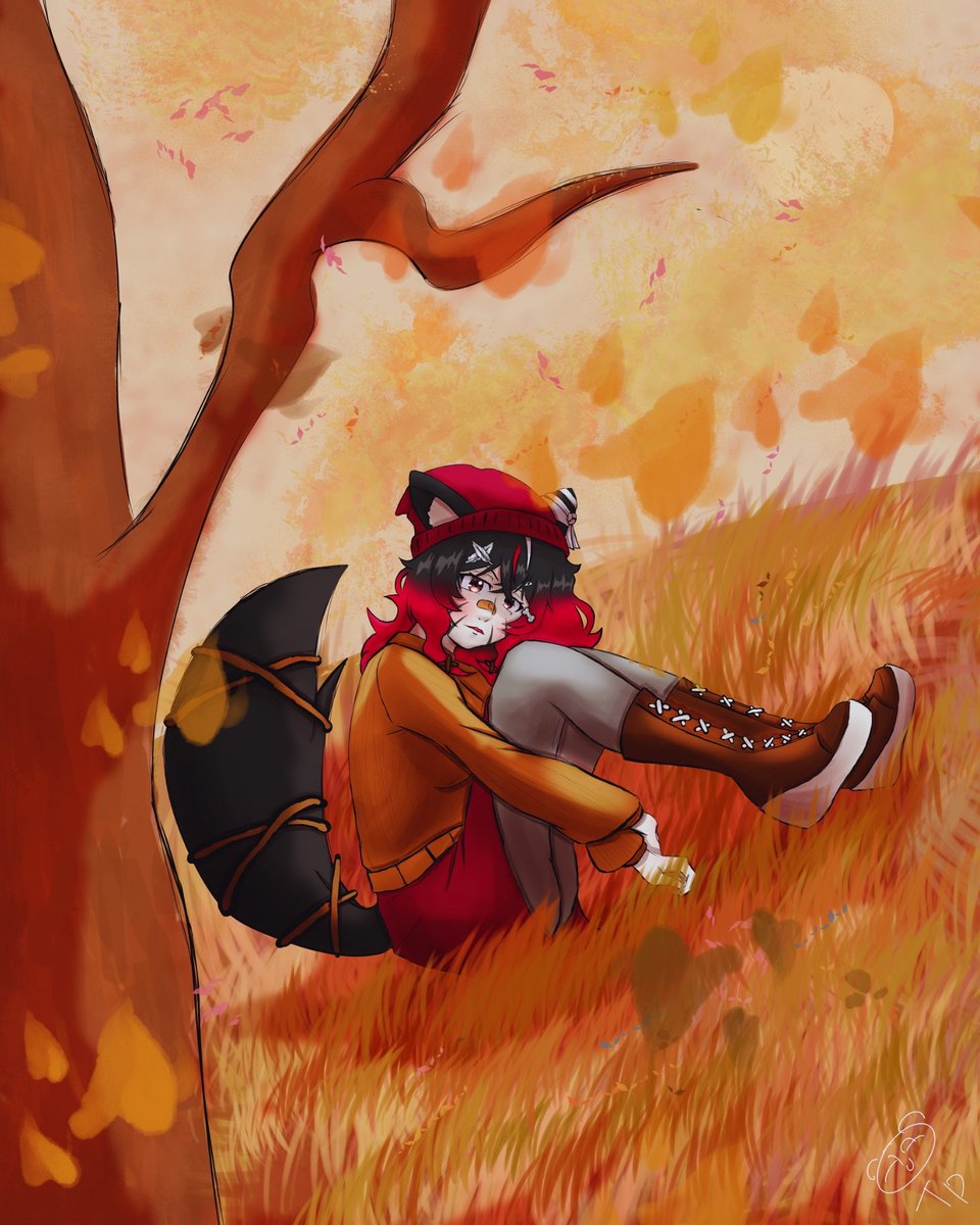 Deuxième gagnante du Giveaway (pas été) automne, GG à toi ma reuf !
<a href="/HereLoona/">Loona__VT 🐺 (REBRANDING)</a>

C'était super fun a faire, ton nouveau modele est trop bien!

#Vtuber #giveaway #artwork