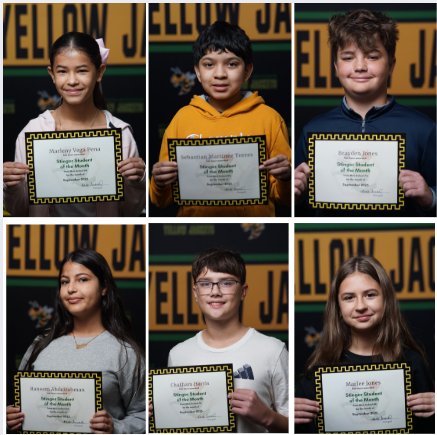 wbmsboro's tweet image. Please join us in celebrating our Stinger Students of September. These students were chosen by their teachers as the role model representative for each mini-school. We are so proud of each of you. Keep up the good work.