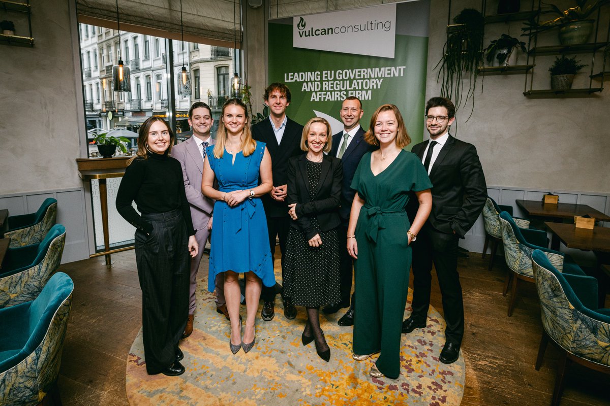 Delighted to host “Ireland at the Helm: Shaping Europe Together” in Brussels 🇮🇪🇪🇺 Grateful to Ambassador <a href="/aingealod/">Aingeal O'Donoghue</a> &amp; Commissioner <a href="/EUCssrMcGrath/">Michael McGrath</a> for their excellent addresses, our honoured guests for joining us, and the Vulcan team for a great evening. #TeamIreland #EU2026