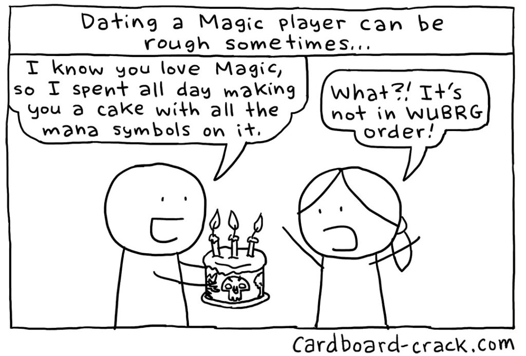 TeamGirudo's tweet image. Do you know your #magicthegathering colors? What does WUBRG stand for? Courtesy of @Cardboard_Crack #mtg #mtgcommunity