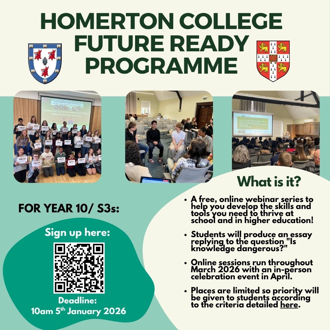 Homerton Outreach and Admissions tweet media