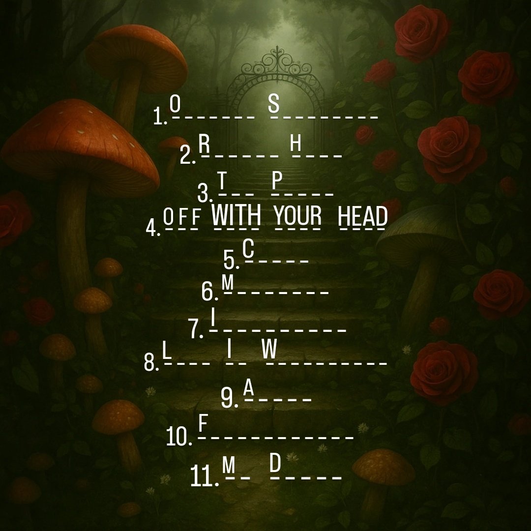 Step 4: First letter for each word