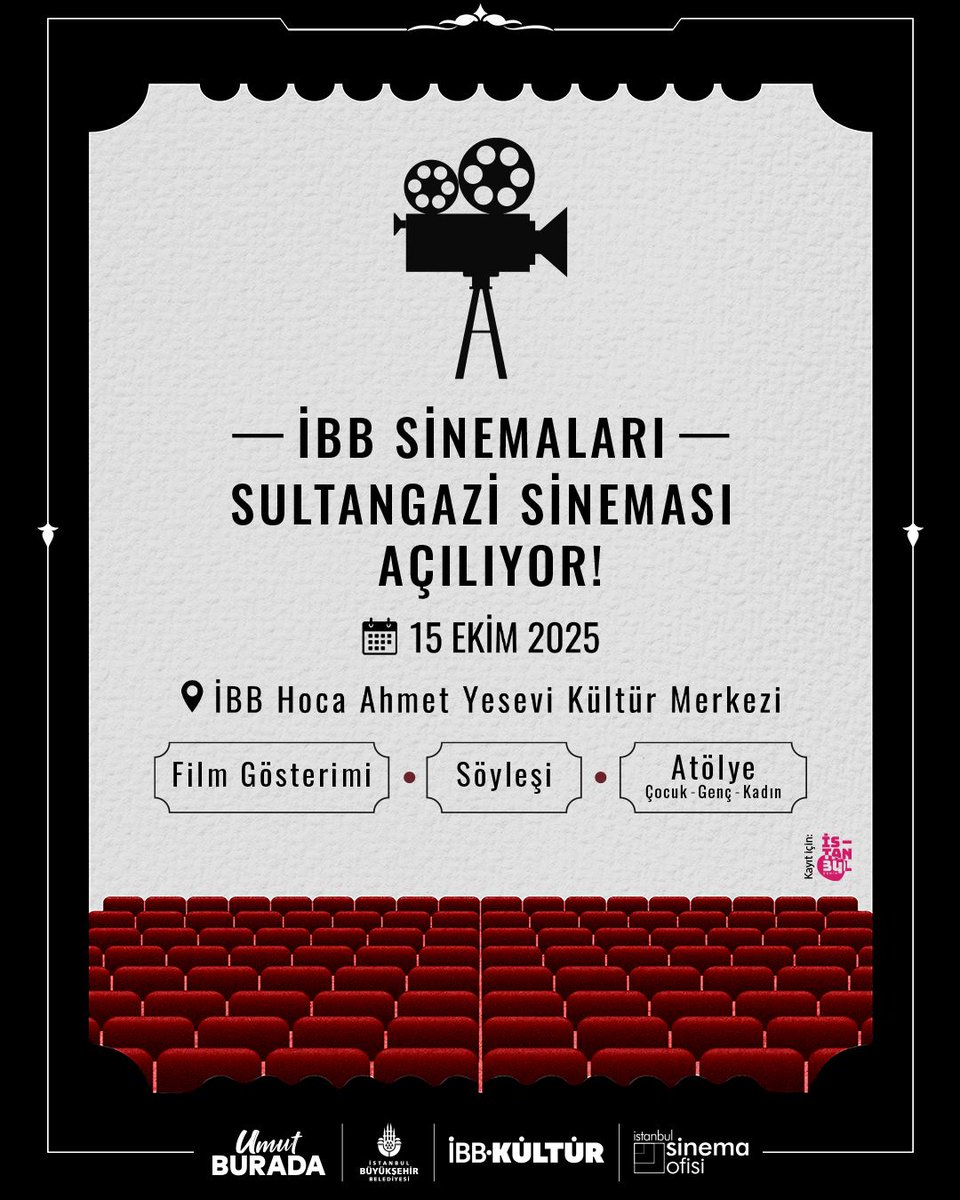İBB Kültür’ün Yeni Sezon Sürprizi Sultangazi Sineması  instagram.com/p/DP1aClrjC1i/  #İBBKültür #SultangaziSineması #İstanbulEtkinlikleri #HerkesİçinHerYerde #Sinemaseverler