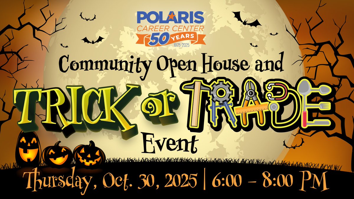 Check out the Polaris Career Center Trick or Trade event! A free night of career exploration, candy, costumes and family fun! <a href="/OFHSLeoSpagnola/">Leo Spagnola</a>
