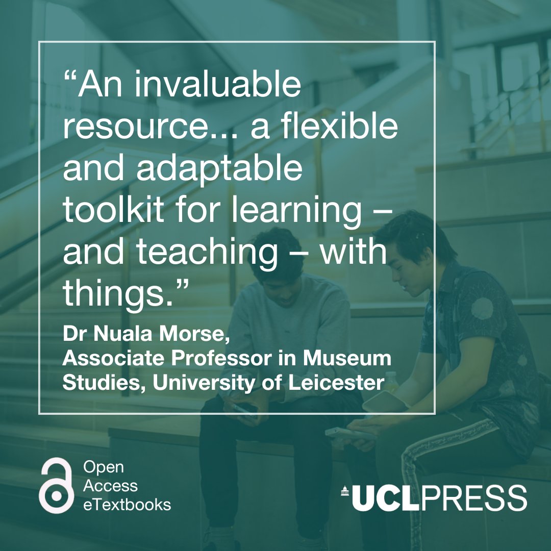 UCLpress's tweet image. Our new Open Access eTextbook, Object-Based Learning by Thomas Kador, has received great feedback, including this review from Dr Nuala Morse, Associate Professor at the University of Leicester.

Download now: uclpress.co.uk/book/object-ba…

#ObjectBasedLearning #MaterialCulture #Museums