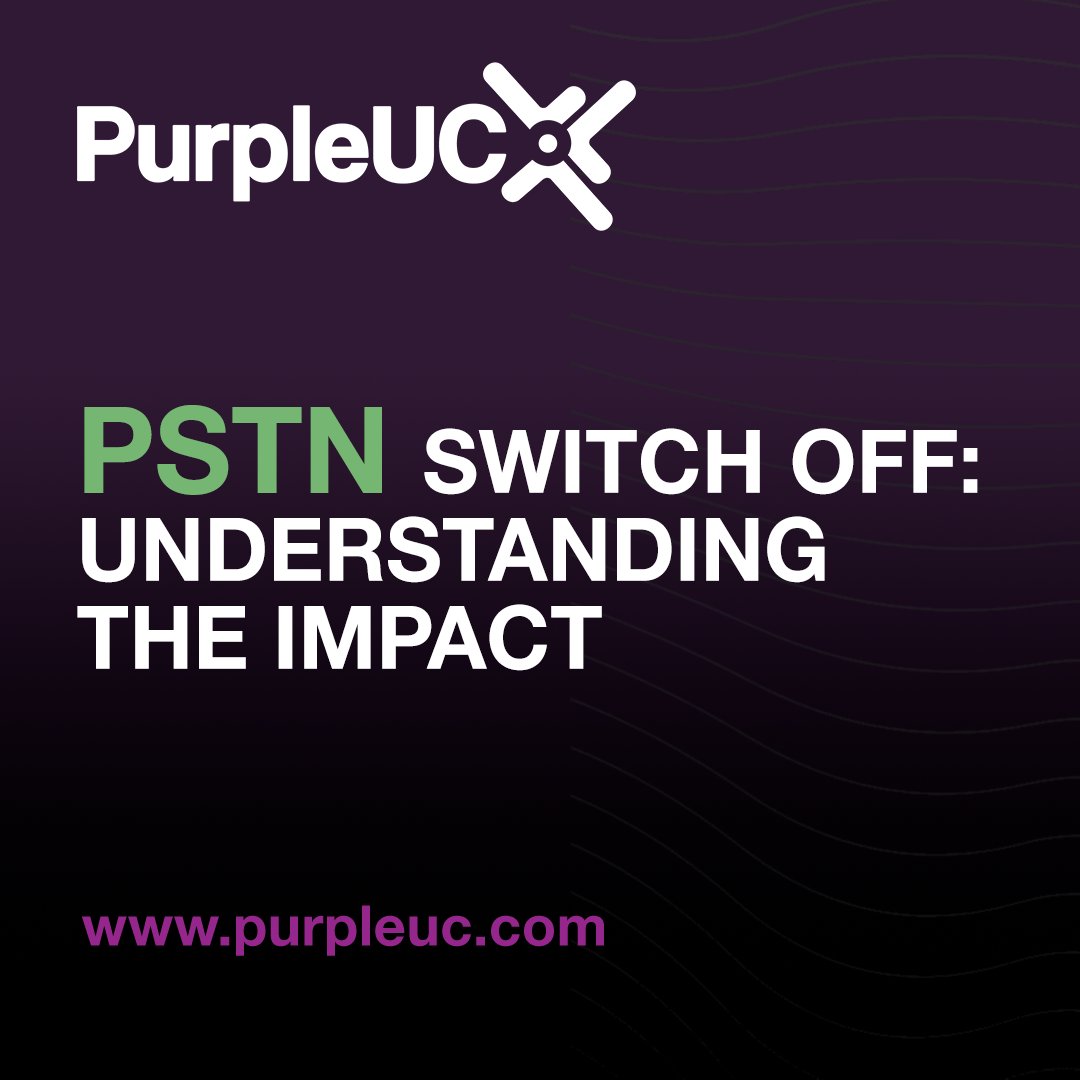 AskPurpleUC's tweet image. The #PSTNSwitchOff is more than a phone line change. It impacts alarms, payment systems, access control &amp;amp; more.

Get ready for the UK’s digital future with PurpleUC.

Read the blog → purpleuc.com/the-pstn-switc…