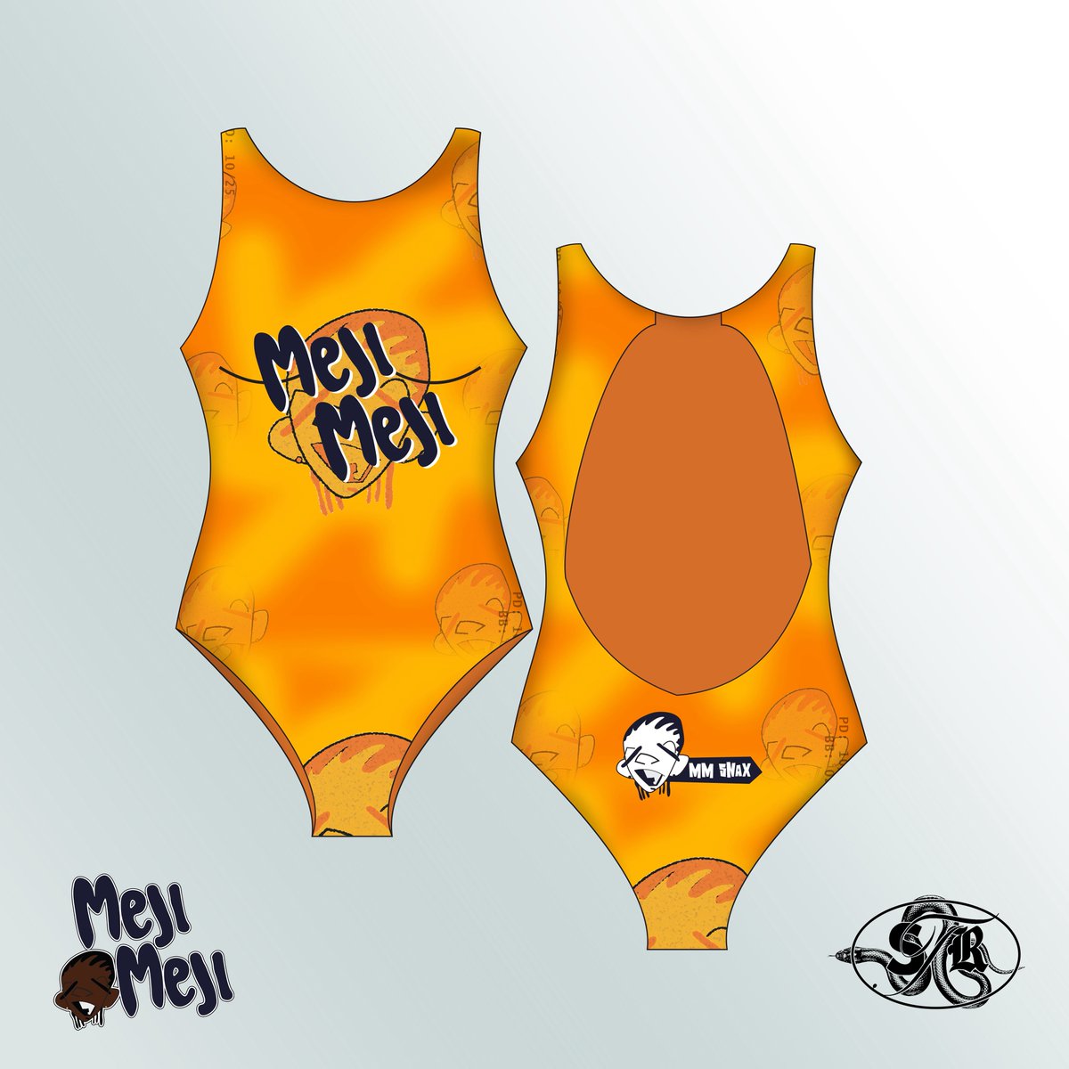 salltherager's tweet image. STR for mejimeji (concept design) @MejiMejico complete with custom Mascot design , romper , swimwear , dad hat and custom tee . fw me