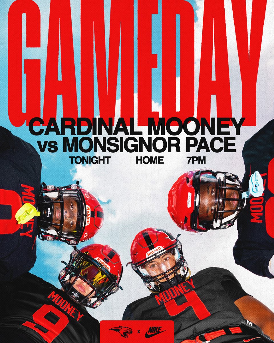 It’s Gameday! Cardinal Mooney Catholic versus Monsignor Pace (Miami) 💥 7pm Kickoff at Home 📍

<a href="/cmcougarnetwork/">Cougar Network</a> Livestream + Tickets in bio 🔗