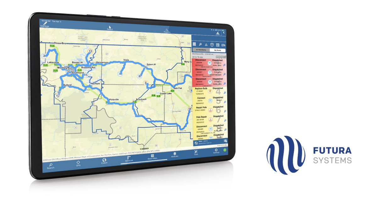 FuturaGIS's tweet image. FieldPro Flex gives you the ability to view all your workitems alongside your utility&apos;s GIS data on one map for precise, tailored data management. Streamline your workflow, enhance decision-making, and boost efficiency with FieldPro Flex&apos;s versatile map solution.