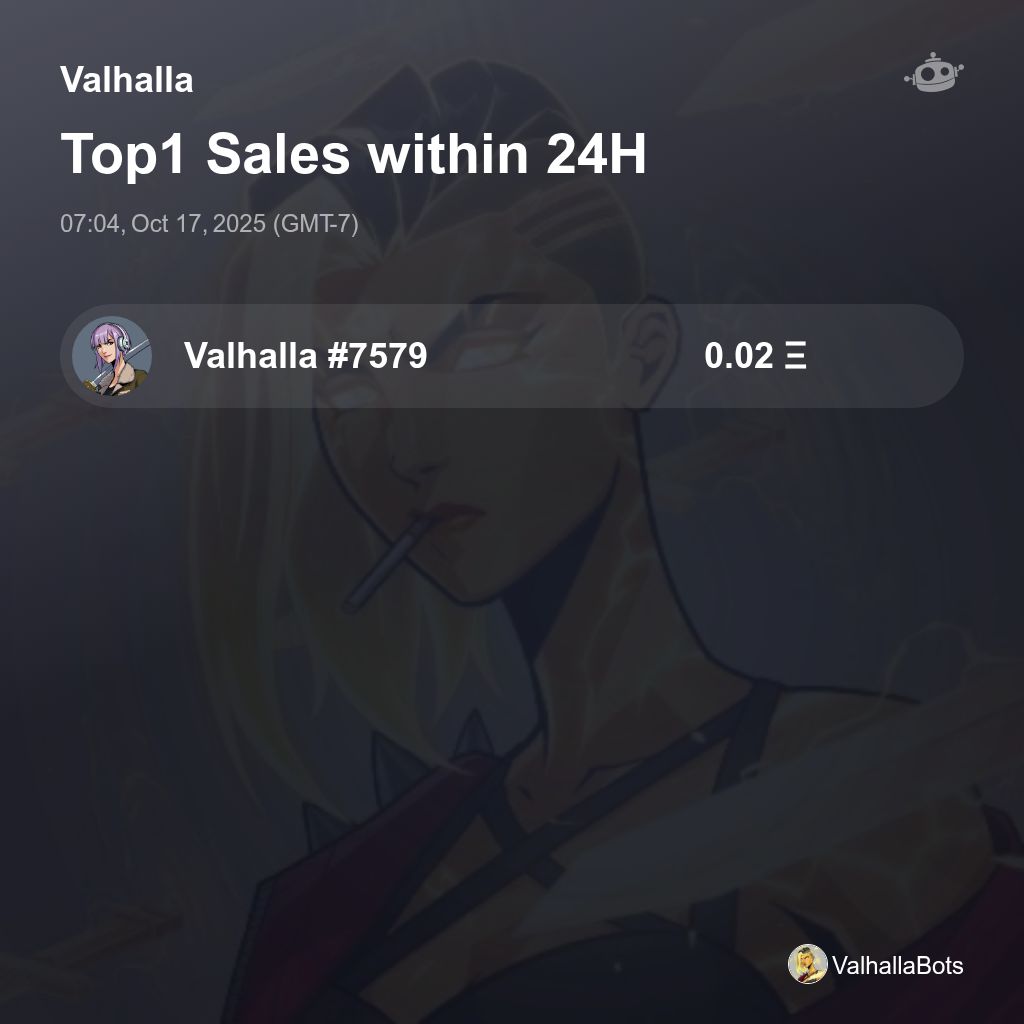 HypeRouter's tweet photo. Valhalla Top1 Sales within 24H [ 07:04, Oct 17, 2025 (GMT-7) ] #Valhalla https://t.co/oxhPjBfmdn
