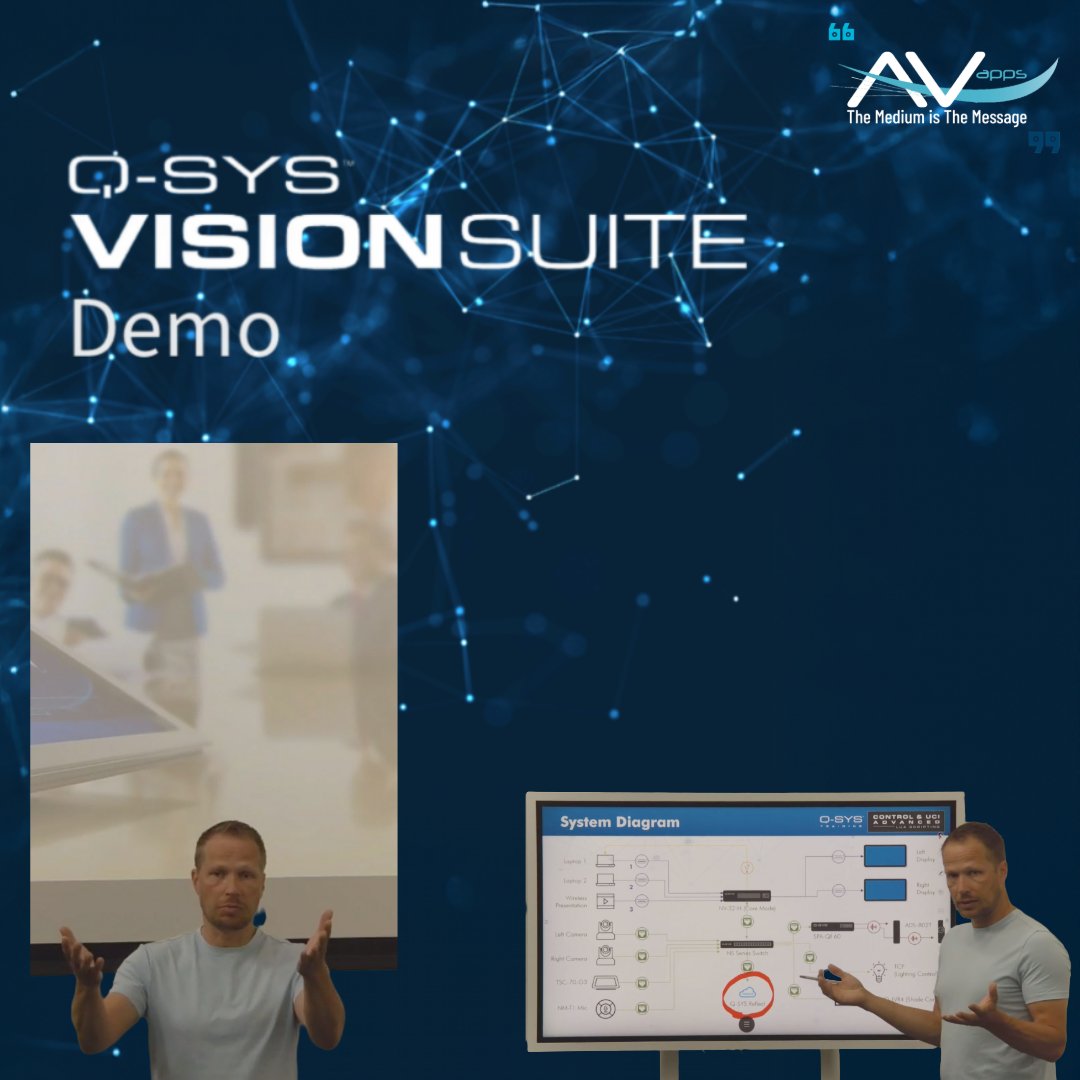 avapps's tweet image. 🎥 Transform meetings with Q-SYS VisionSuite: intelligent camera control &amp;amp; tracking. Experience seamless interaction. Watch the demo: youtu.be/vhmh4z63XTw  #Avapps #TheMediumisTheMessage #QSC #Sennheiser