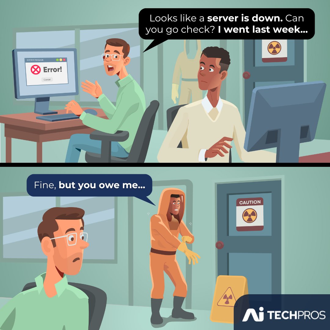 AiTechPro's tweet image. Are you neglecting your server room? 🧯
It’s easy to forget, but your server room is mission-critical. Poor conditions, dust buildup, and overheating can lead to serious downtime. Don’t wait for an IT emergency. Let’s make sure your server room is prepped for peak performance.