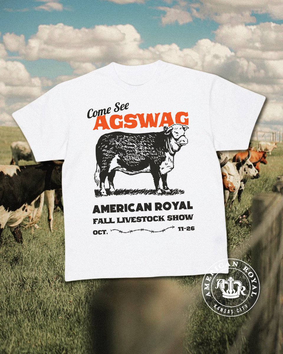 GOOD NEWS... we're still at the American Royal Show! 🤠🔥🚨 

Until October 26, you can stop by  our booth in the south west corner of Hale arena to make your custom swag! 🌽🚜

#agswag #agriculture #customswag #americanroyal