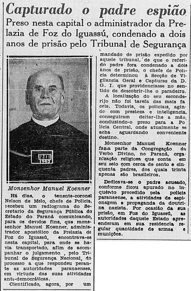 sentandoapua's tweet photo. Notícias da 2ª Guerra: 17OUT1943-Capturado o padre espião https://t.co/ZFYtiQyhsX
#OUT43 #DiarioDeNoticias #WWII #Espionagem #padre #capturado https://t.co/uRhnITYhsP