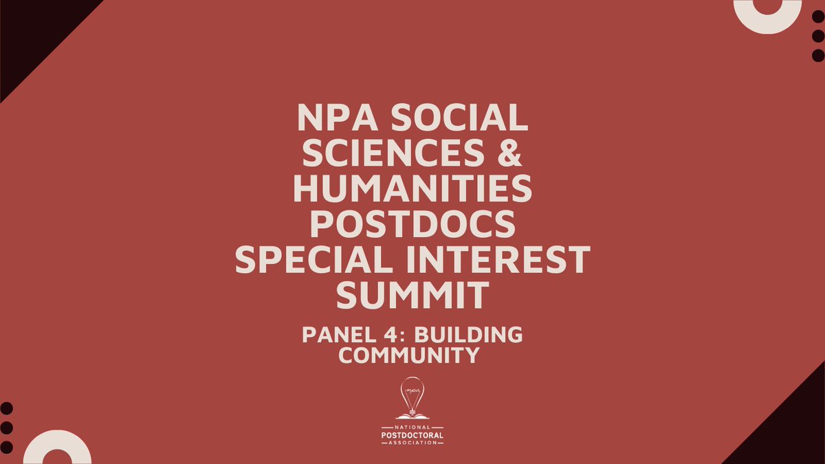 nationalpostdoc's tweet image. Join us on Friday, November 14, for the NPA's Social Sciences & Humanities Postdocs Special Interest Summit! 🗓️
Register now! ➡️ ow.ly/Lr3Y50X856y // #SSHSIS #postdocs #postdoctoralscholar #postdocoffices #postdocassociations #socialsciences #humanities