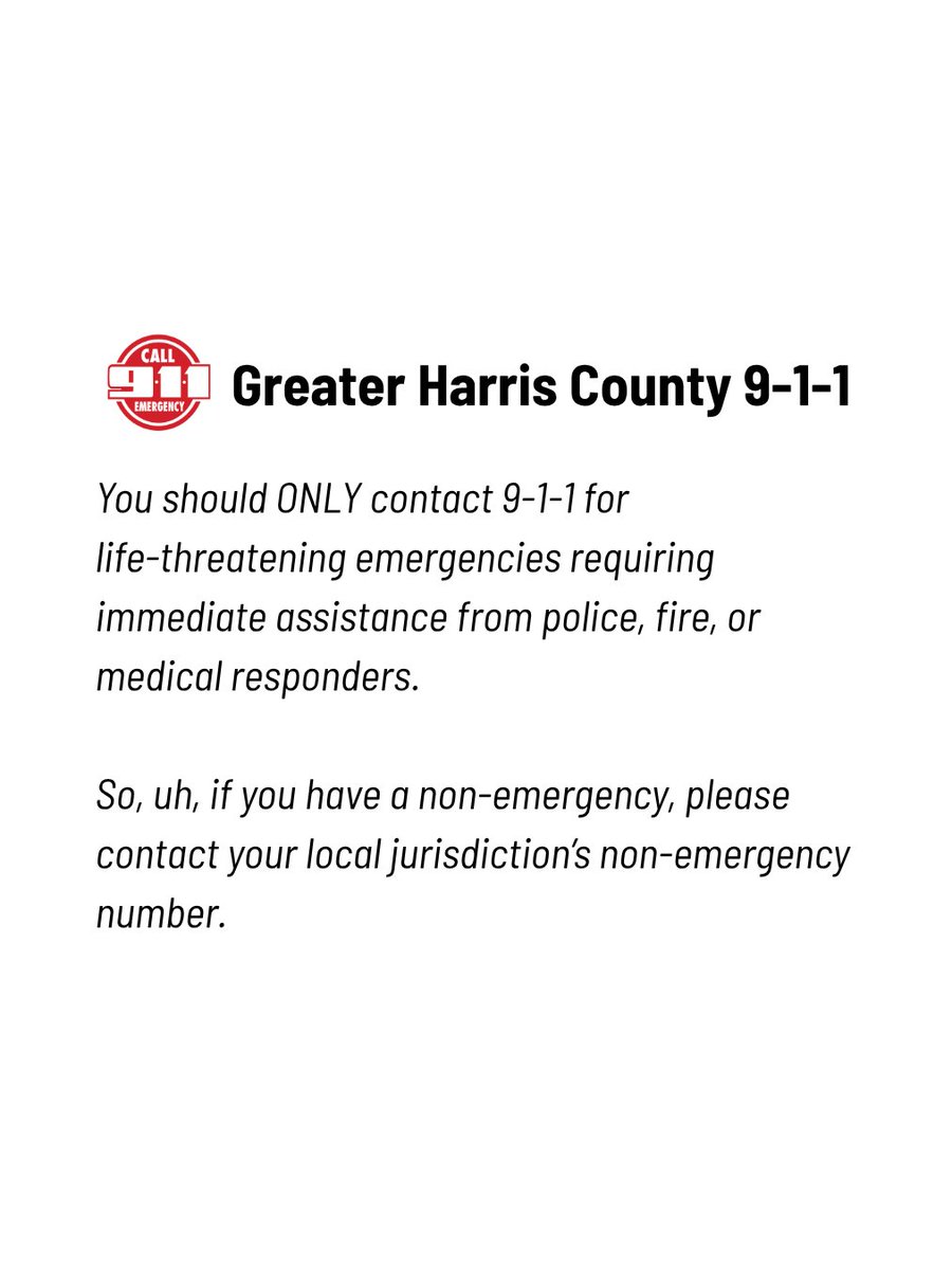 Consider this as your reminder to know when to contact 9-1-1 and when not to.  #EmergencyPreparedness #KnowWhenToCall #911Awareness #GHC911