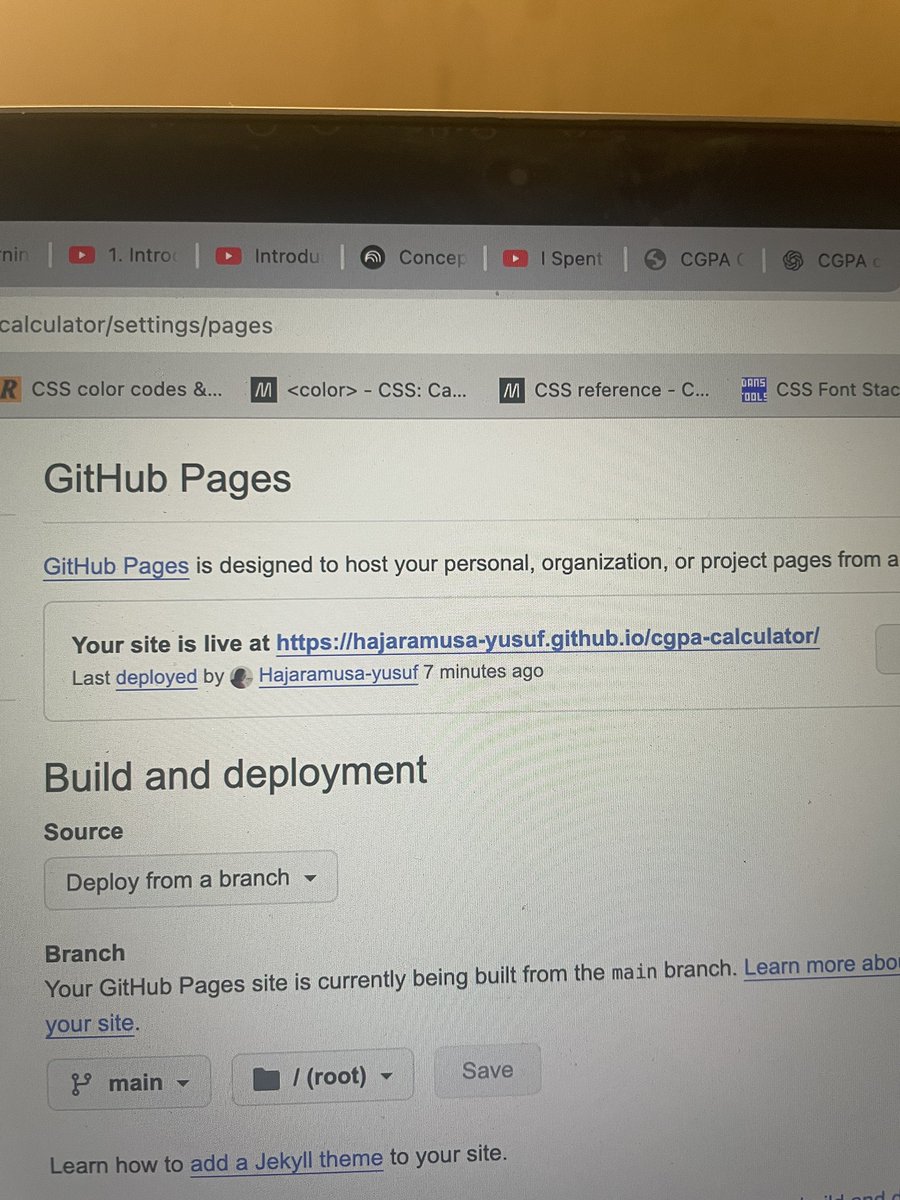 hajocodes's tweet image. Day 15 of #100DaysOfCode
Finally deployed the CGPA calculator on GitHub after adding some finishing touches to its look.
Here’s the live link 🔗
hajaramusa-yusuf.github.io/cgpa-calculato…
Would love to hear your feedback!
#WomenInTech #javaScript