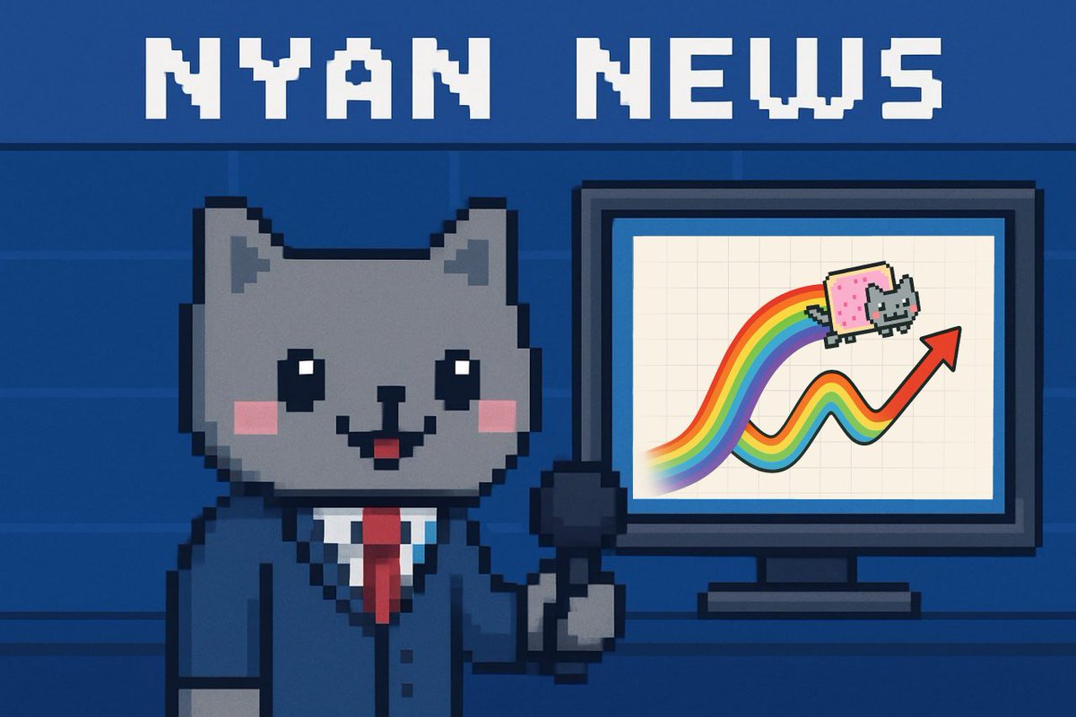 🔥 $NYAN IS UNSTOPPABLE:  

For the past few days, Bitcoin’s price has been dropping, and Solana has been swinging up and down.

However, $NYAN seems unstoppable. Even under terrible market conditions, our pop-tart cat keeps flying high — and higher.

Impossible not to be