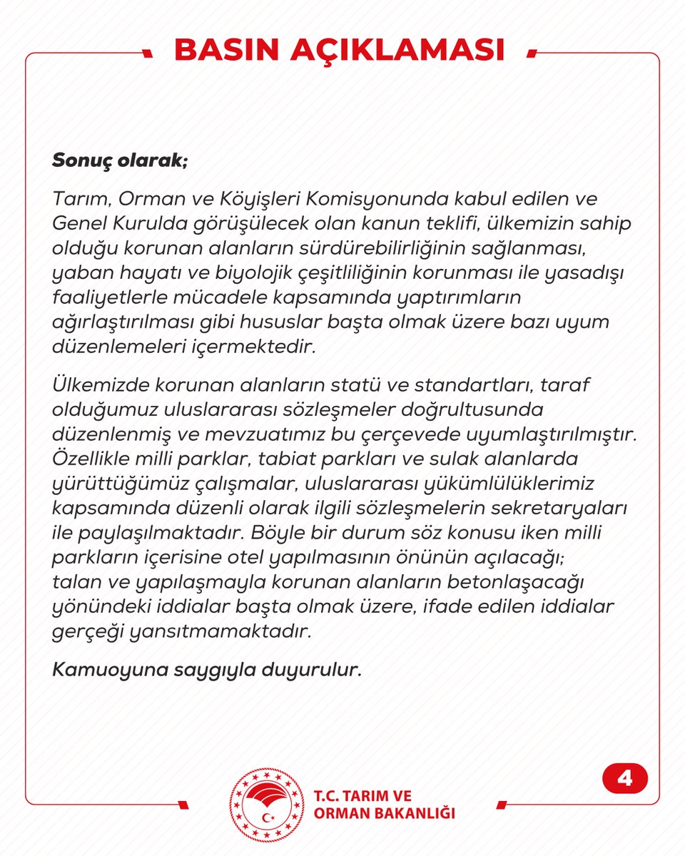 T.C. Tarım ve Orman Bakanlığı (@tctarim) on Twitter photo BASIN AÇIKLAMASI BASIN AÇIKLAMASI