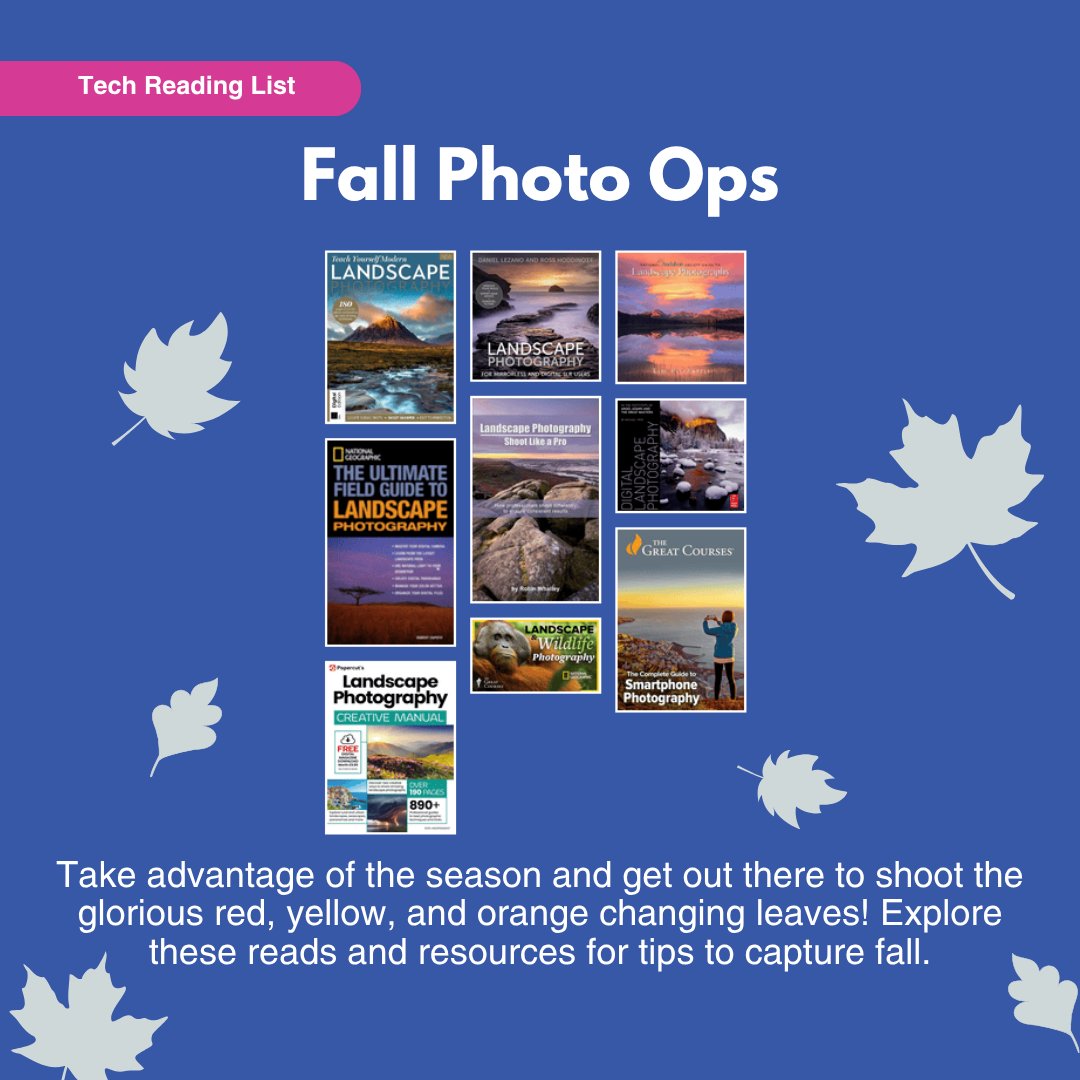 Ready to truly level up your fall photography this year? 📸
We’ve put together a list of reads and resources designed to help you get the perfect fall shot. Capture the season's beauty like a pro, no matter what kind of camera you have!
🔗 pickeringlibrary.ca