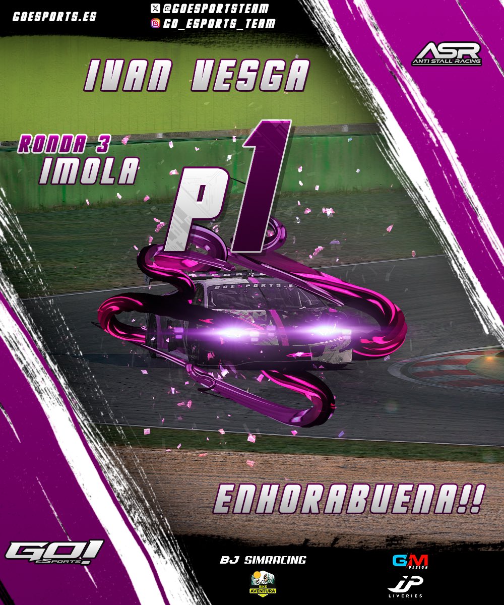 go!esports (@goesportsteam) on Twitter photo Grandísimo <a href="/sabiron_racing/">Sabiron Racing</a>, que en la tercera ronda del <a href="/antistallracing/">AntiStallRacing</a> ha logrado la victoria, y consolida aún más el liderato en el campeonato. Enhorabuena!!!
<a href="/Bjsimracin1/">BJSIMRACING</a> #JPLiveries #GMDesign #BikeAventura Grandísimo <a href="/sabiron_racing/">Sabiron Racing</a>, que en la tercera ronda del <a href="/antistallracing/">AntiStallRacing</a> ha logrado la victoria, y consolida aún más el liderato en el campeonato. Enhorabuena!!!
<a href="/Bjsimracin1/">BJSIMRACING</a> #JPLiveries #GMDesign #BikeAventura